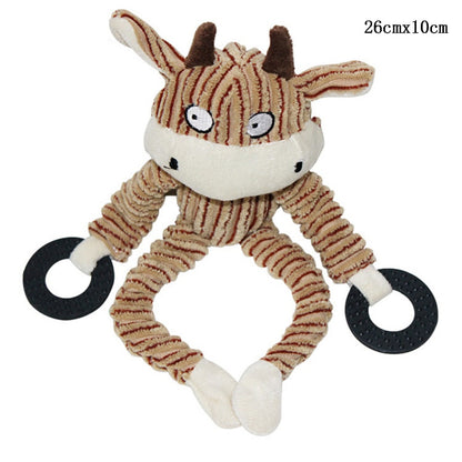 Fun Pets Toy Donkey Shape Corduroy Chew Toy